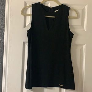 Black keyhole Michael Kors Sleeveless top